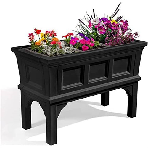 Onyx Harvest Elevated Planter Box – Indoor/Outdoor Raised Garden Bed with Removable Trays (39") (Copy)