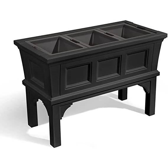 Onyx Harvest Elevated Planter Box – Indoor/Outdoor Raised Garden Bed with Removable Trays (39") (Copy)