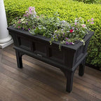 Onyx Harvest Elevated Planter Box – Indoor/Outdoor Raised Garden Bed with Removable Trays (39") (Copy)