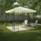 Timberline Outdoor Steel Frame Gazebo Shelter with Waterproof Canopy 10x10