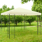 Timberline Outdoor Steel Frame Gazebo Shelter with Waterproof Canopy 10x10
