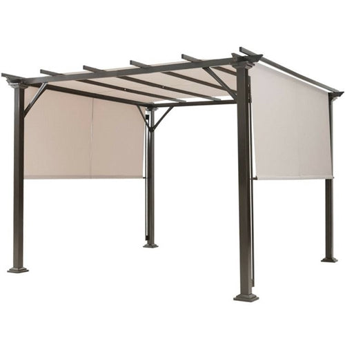 NorthPeak Retractable Pergola Shade – 10×10 (Beige Canopy)